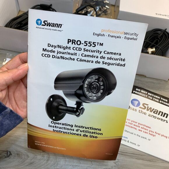 Swann PRO-555 Compact Day/Night Security Camera SW331-PR5 4 Pack Kit - Picture 3 of 9